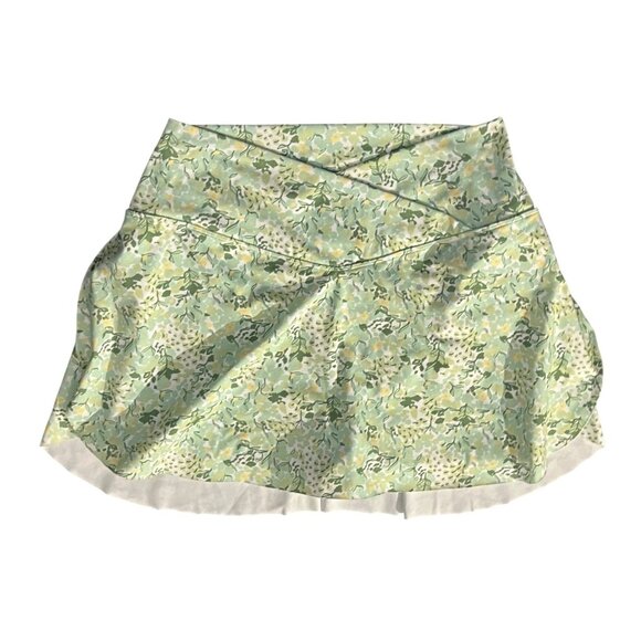 Halara Everyday Crossover Pocket 2-in-1 Tennis Skirt-Lucid Sz XL Womens Green Fl - Picture 3 of 13